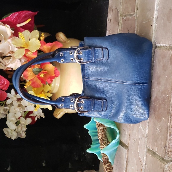 Tignanello Deep Ocean Blue Perfect 10 Tote Bag - Picture 4 of 14